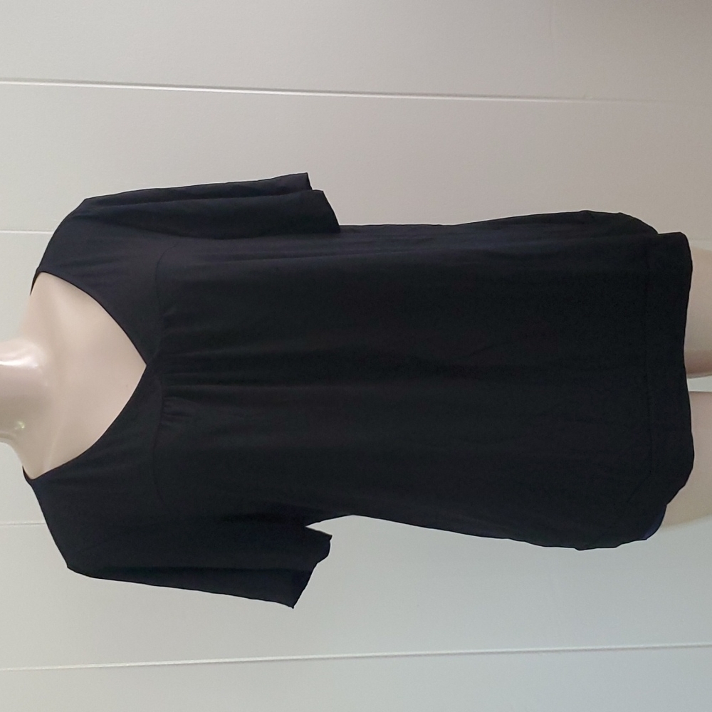 Avid Love Women's V-front Blouse Black Size XL